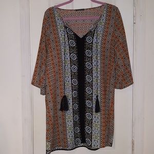Boho printed dress/tunic